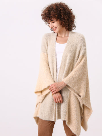 Color Block Travel Shawl Wrap